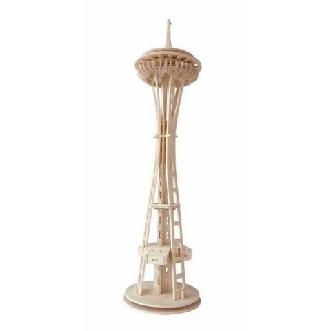 Woodcraft Holz 3D Puzzle Seattle Turm